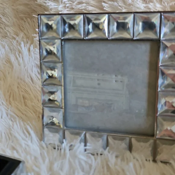 GEMSTONE BLING HOME DECOR SET PICTURE FRAME TRINKET BOXES - Picture 7 of 15